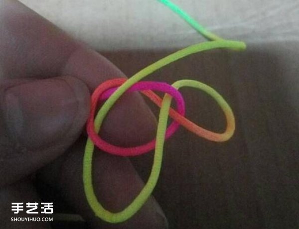 简单冰花结的编织方法 手工编冰花结的步骤图解(图4)