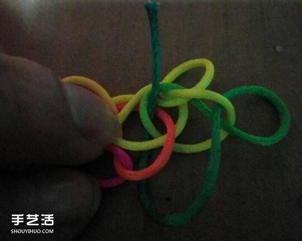 简单冰花结的编织方法 手工编冰花结的步骤图解(图8)
