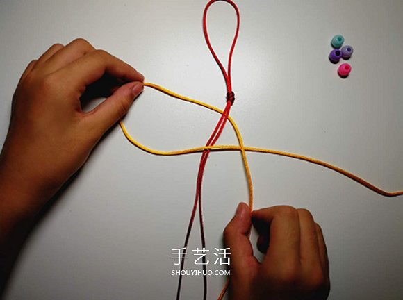 手工平结编法图解教程 怎么编平结的方法步骤(图5)
