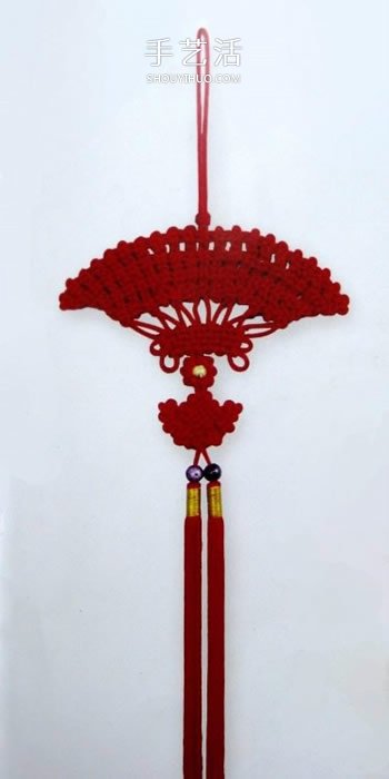 如意扇的编法图解步骤 手工中国结如意扇做法(图10)