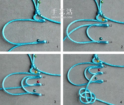 中国风蝴蝶挂饰编织图解 传统中国结挂饰编法(图2)
