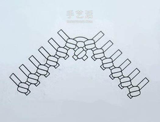斜卷结编织寿桃的方法 中国结桃子怎么编图解(图2)