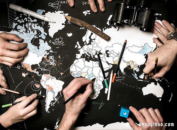 探索世界 Go! World 贴纸式旅游纪录地图(图9)