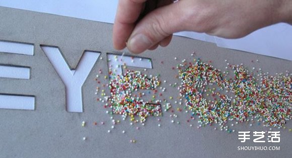 装饰立体文字制作方法 立体英文字母墙饰DIY(图4)