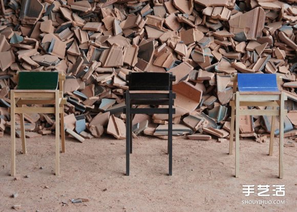 废弃的瓦片废物利用制作精美舒适的凳子(图6)
