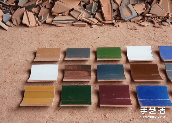废弃的瓦片废物利用制作精美舒适的凳子(图7)