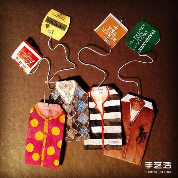 变废为宝：艺术家用喝过的茶包当画布写日记(图10)