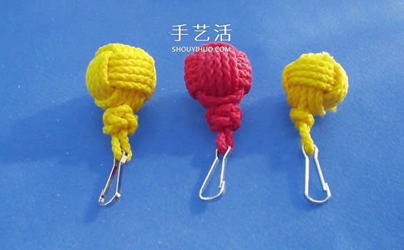 绳子编织球体的方法 怎么用绳编圆球小挂件(图2)