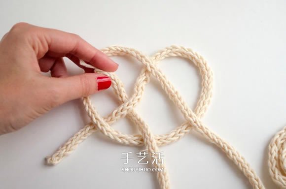 毛线绳子编织杯垫图解 就像是美丽的云朵！(图4)
