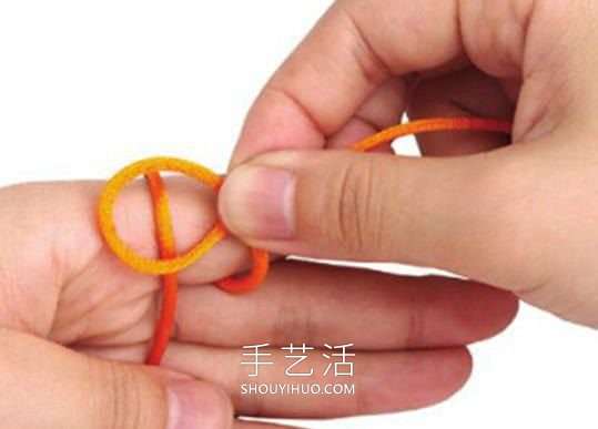 双线纽扣结的编法图解最简单(图5)