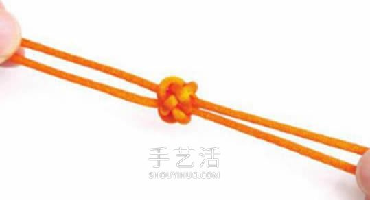 双线纽扣结的编法图解最简单(图14)