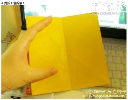 手工折纸可爱皮卡丘的教程(图5)