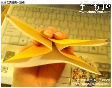 手工折纸可爱皮卡丘的教程(图9)
