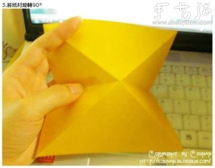 手工折纸可爱皮卡丘的教程(图6)