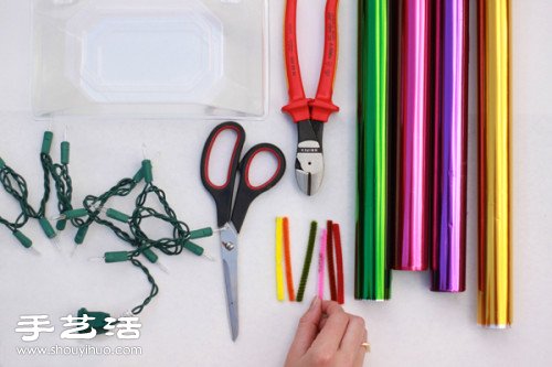 玻璃纸DIY手工制作超梦幻糖果灯图解教程(图2)