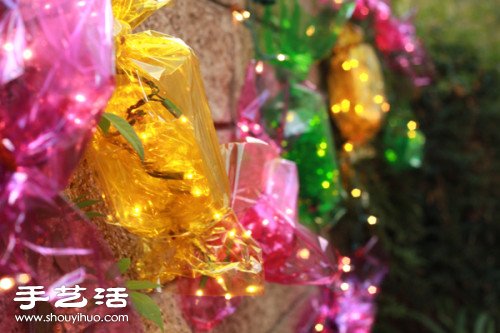 玻璃纸DIY手工制作超梦幻糖果灯图解教程(图5)