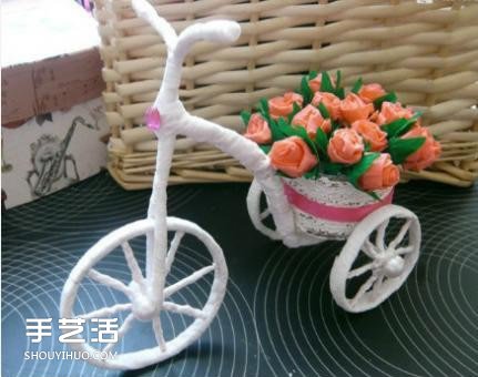 玩具花车的制作方法图解 三轮车玩具DIY过程 - 双维造物网
