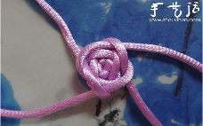 吉祥结玫瑰花手工制作(图6)
