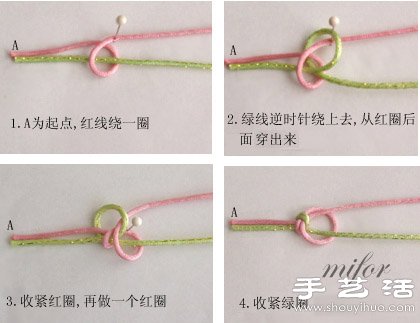 蛇结编法图解 蛇结的编发教程 - 双维造物网