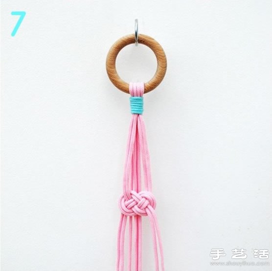 手工编织制作超美悬挂架(图3)