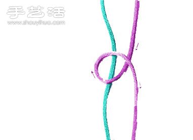 双线纽扣结的编法图解(图2)
