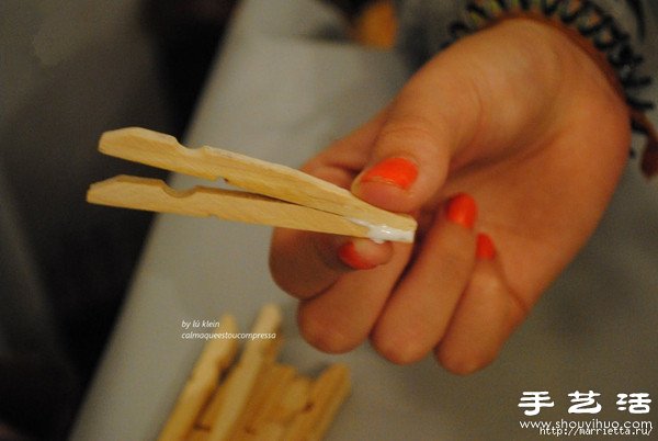 木夹子创意DIY 手工制作靠背椅(图14)