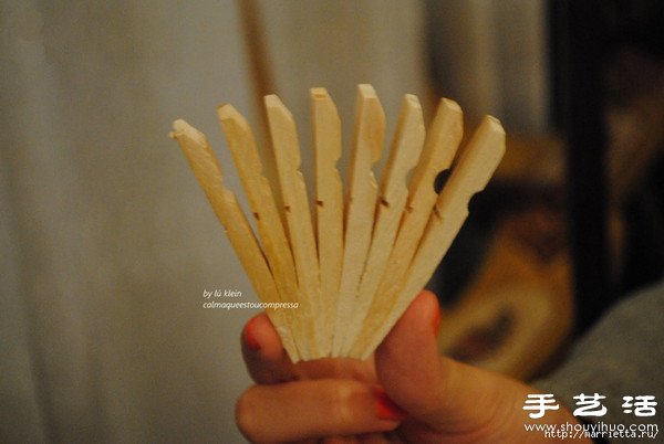 木夹子创意DIY 手工制作靠背椅(图15)
