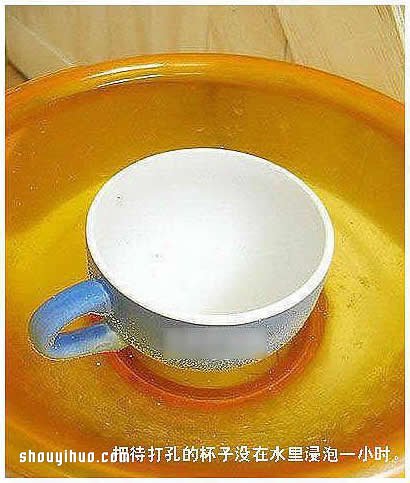 破损的茶杯废物利用 DIY制作文艺范儿花盆(图3)