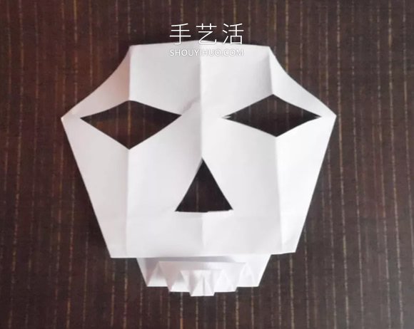 折纸骷髅头面具的折法图解教程(图8)