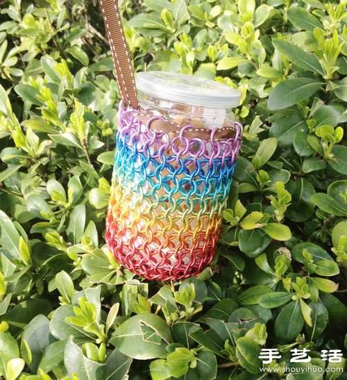 利用金属线DIY制作漂亮彩虹袋子(图1)