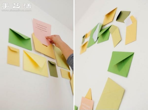 创意DIY小清新信封墙(图2)