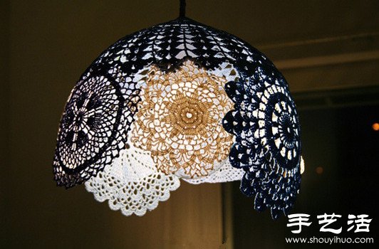 漂亮钩花灯罩手工制作方法(图4)