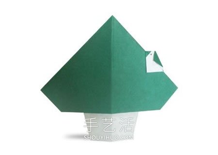 幼儿手工折纸小鸟和大树的折法图解教程 - 双维造物网