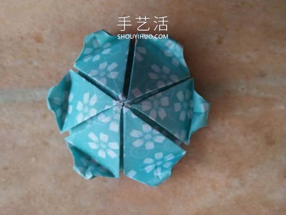 简单折纸漂亮雨伞的折法图解教程(图13)