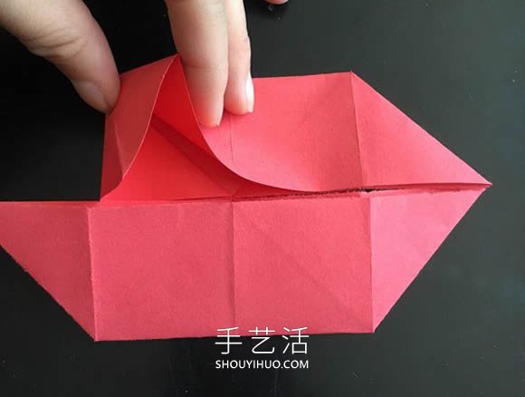 小花篮的折纸方法简单教程(图9)