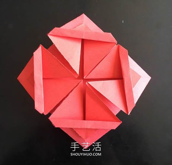 小花篮的折纸方法简单教程(图13)