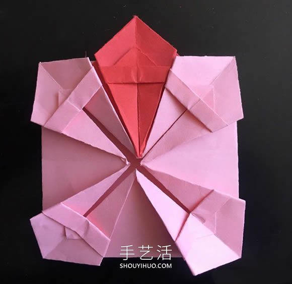 小花篮的折纸方法简单教程(图18)