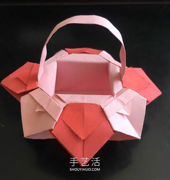 小花篮的折纸方法简单教程(图22)