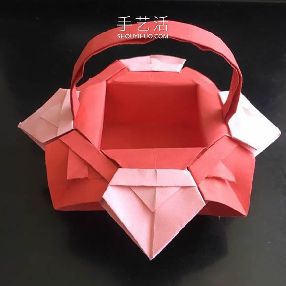 小花篮的折纸方法简单教程(图23)