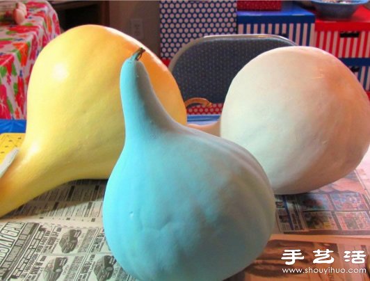 葫芦创意手工制作可爱大公鸡手工艺品(图3)