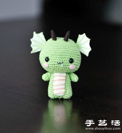 钩针手工制作超萌龙宝宝玩偶 - 双维造物网
