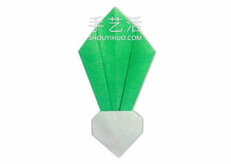 幼儿园手工折纸蔬菜的图解教程 简单又可爱！ - 双维造物网