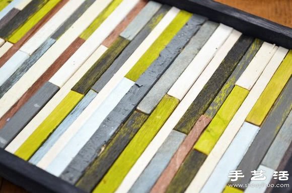 废木条变废为宝DIY手工制作壁挂装饰品 - 双维造物网