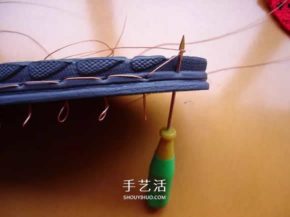 保暖拖鞋的编织方法 冬天穿拖鞋的做法图解(图13)