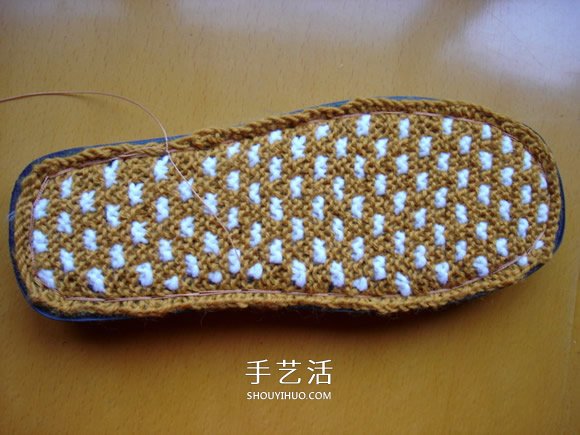 保暖拖鞋的编织方法 冬天穿拖鞋的做法图解(图18)