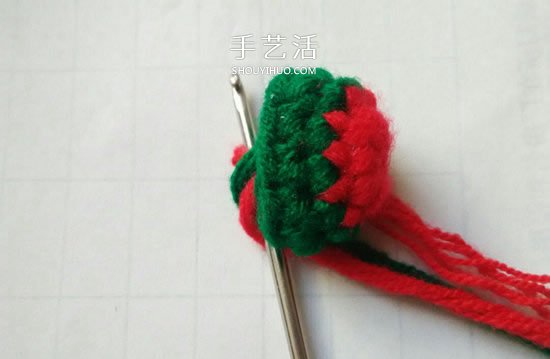 孩子过圣诞不可少！钩针编织漂亮圣诞袜的方法(图4)