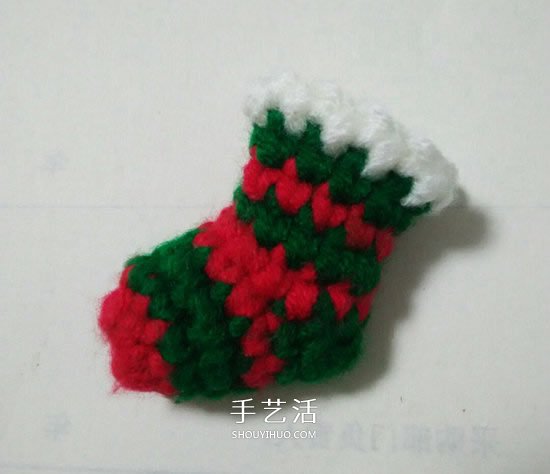 孩子过圣诞不可少！钩针编织漂亮圣诞袜的方法(图14)