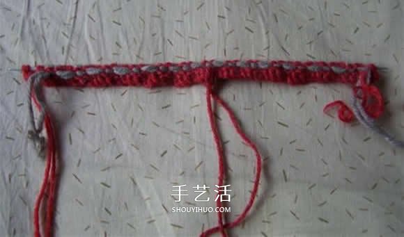 棒针编织拖鞋的步骤图 毛线拖鞋的编织方法图解(图15)