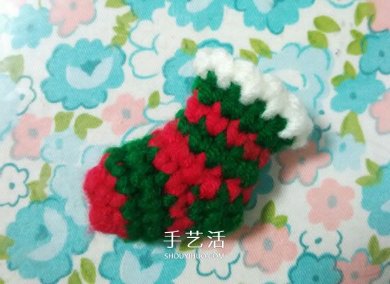 孩子过圣诞不可少！钩针编织漂亮圣诞袜的方法(图15)