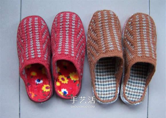 棒针编织拖鞋的步骤图 毛线拖鞋的编织方法图解(图35)